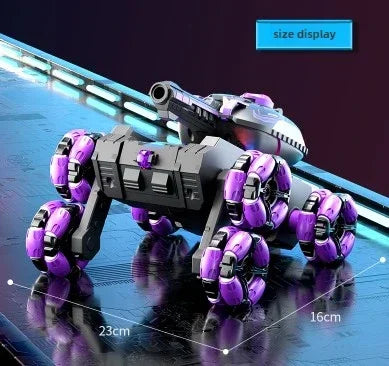 6-Wheel Remote Control Tank Car with Gesture Control – Water Bomb Launching Toy for Kids
