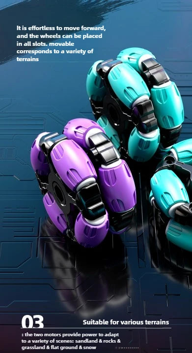 6-Wheel Remote Control Tank Car with Gesture Control – Water Bomb Launching Toy for Kids