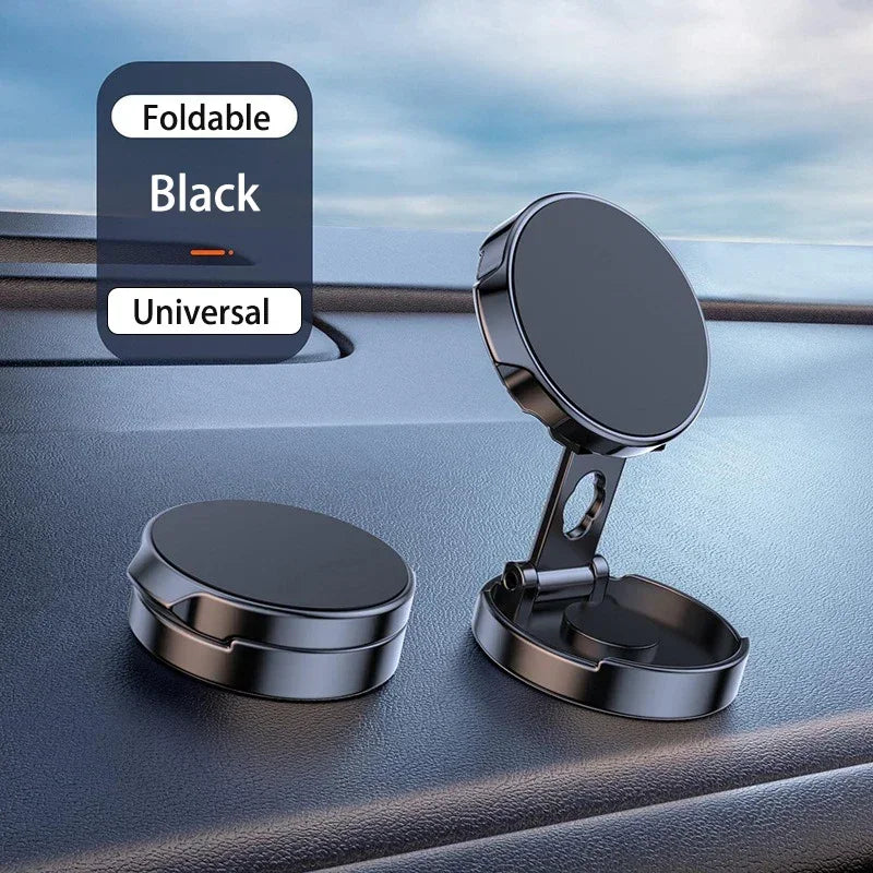 Foldable Magnetic Car Phone Holder – 2025 720° Rotation Stand