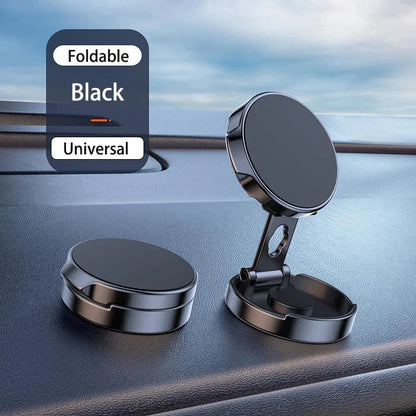 Foldable Magnetic Car Phone Holder – 2025 720° Rotation Stand
