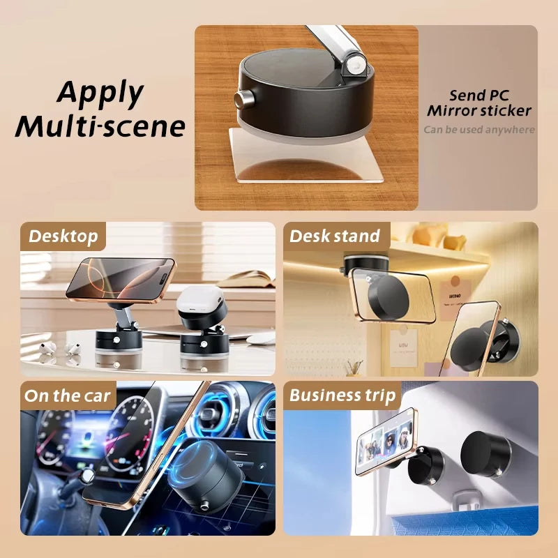 360° Magnetic Car Phone Holder – Foldable Dashboard Mount