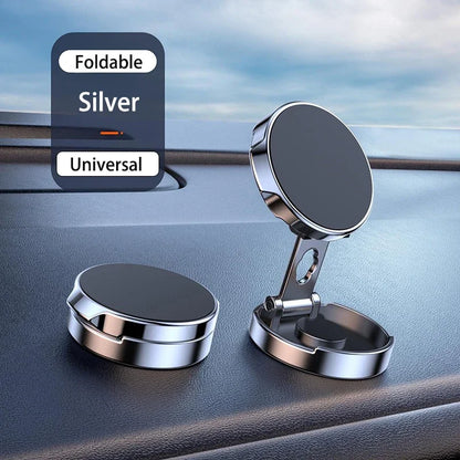 Foldable Magnetic Car Phone Holder – 2025 720° Rotation Stand