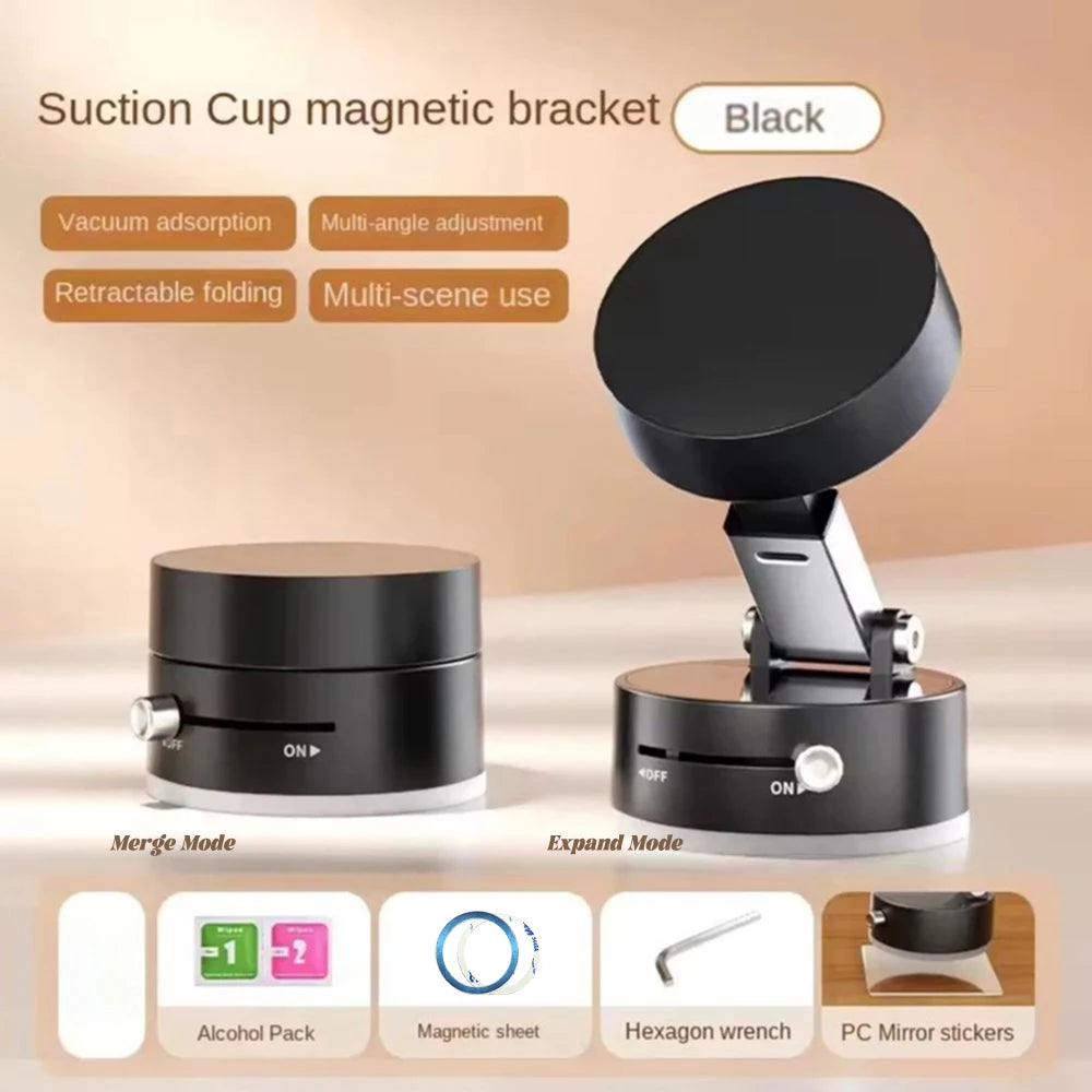 360° Magnetic Car Phone Holder – Foldable Dashboard Mount